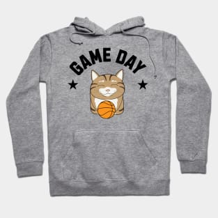 Basketball Cat Game Day Hoodie